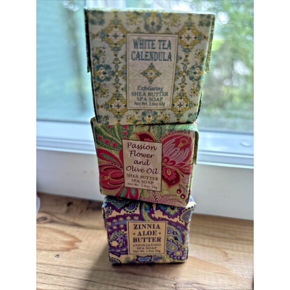 Greenwich Bay Trading Soaps-3 & Candle Artisan Vegetable Wax Lemon Verbena - Picture 11 of 11